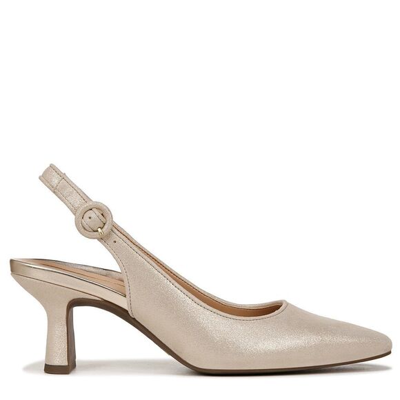 Vionic Women's Sirah Perris Comfortable Kitten Heels- Supportive Backstrap Squa - Picture 4 of 6